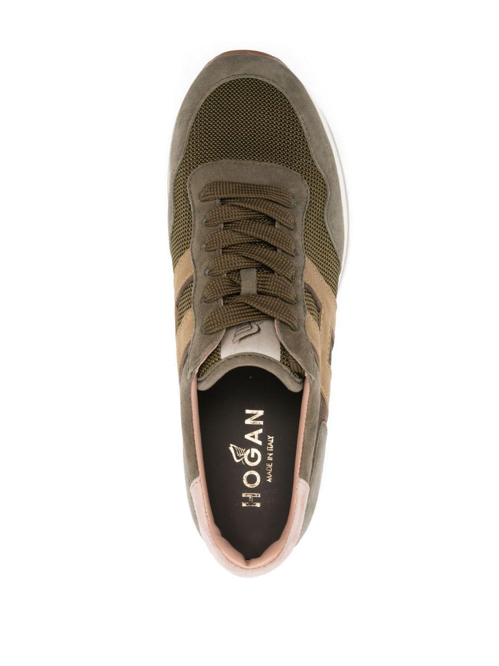 Hogan Midi Platform Sneakers in Brown | Lyst