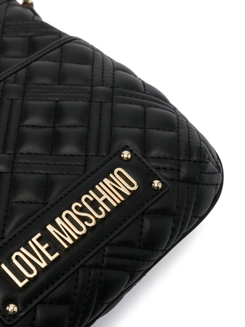 Love Moschino Quilted Crossbody Bag in Black | Lyst