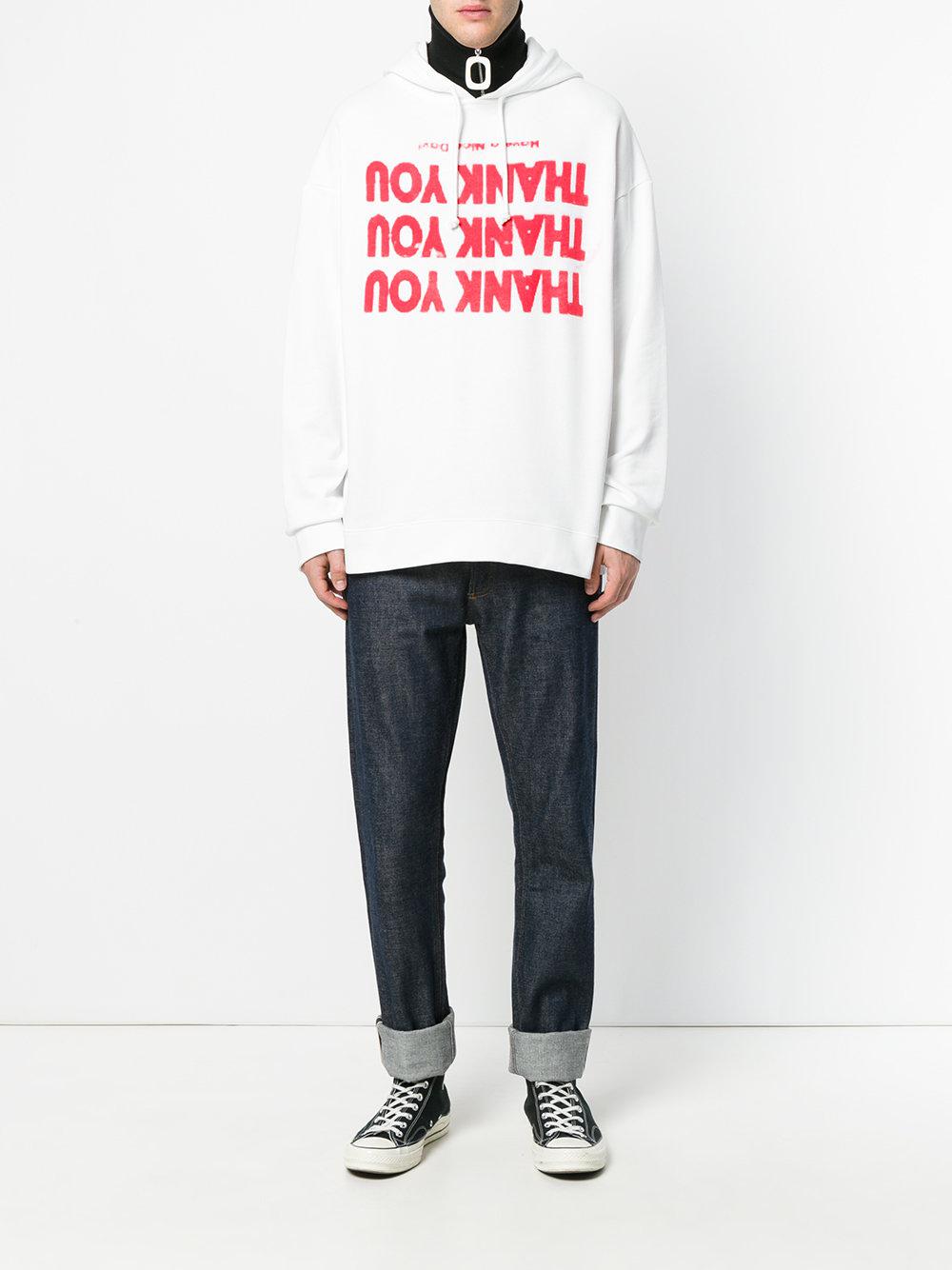 raf simons thank you hoodie