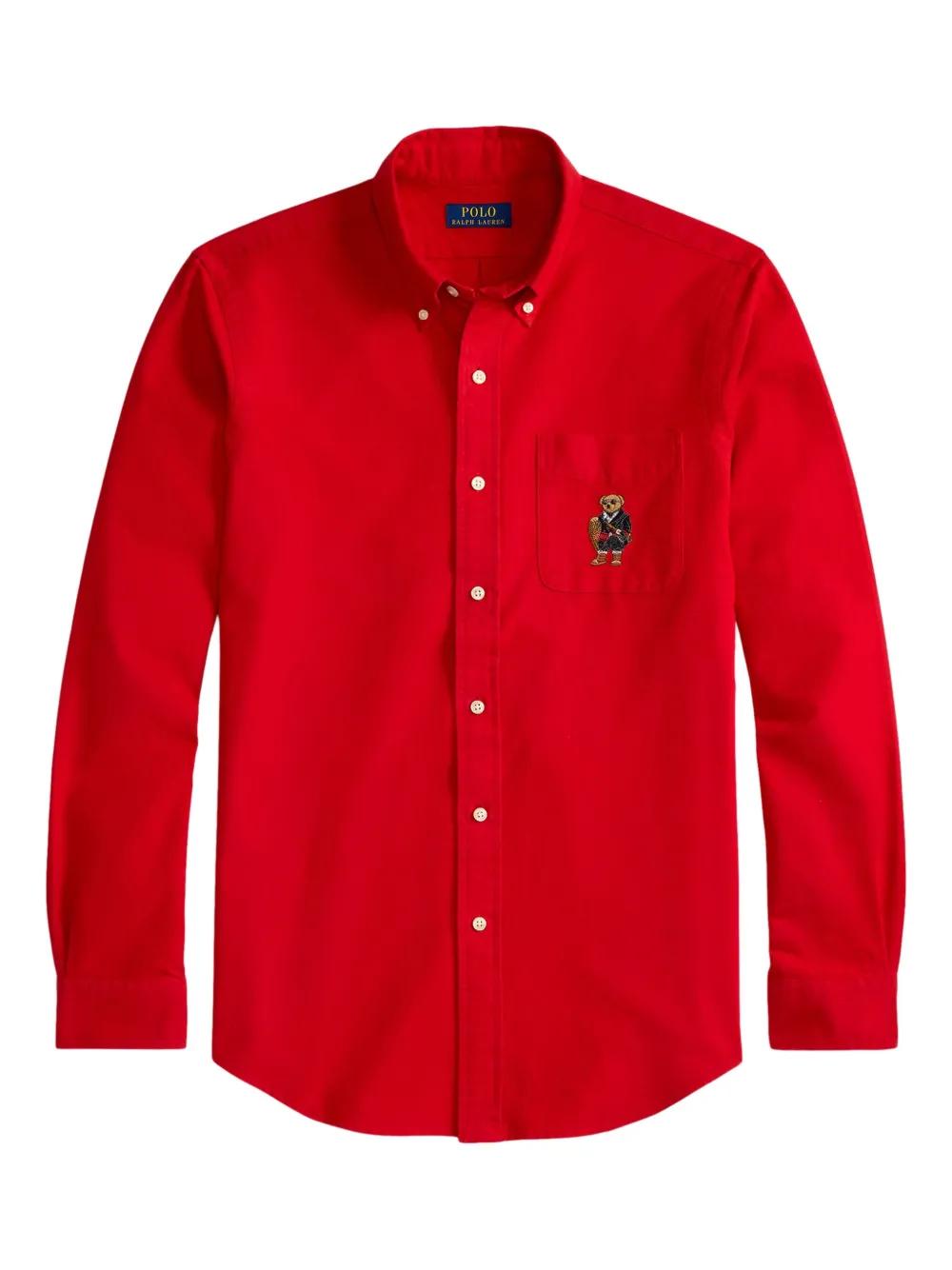 Polo Ralph Lauren Polo Bear Pocket Shirt in Red for Men Lyst