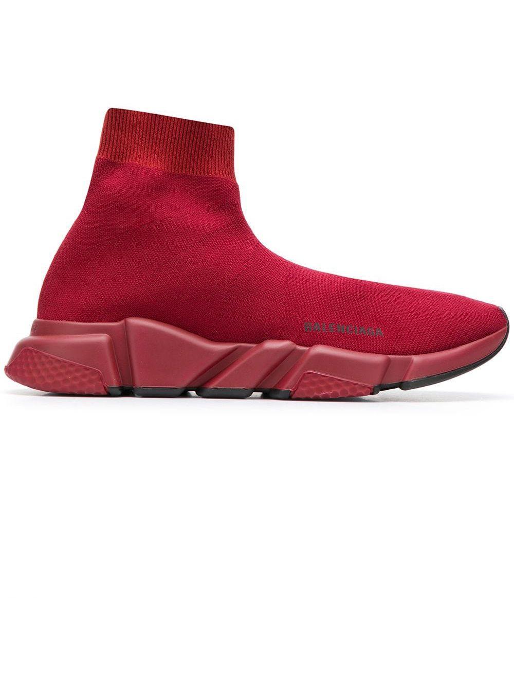 balenciaga red sock sneakers