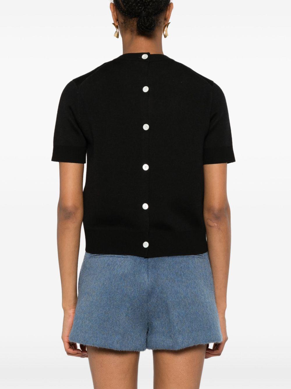 Gucci レディース ブラック ロゴ Tシャツ トップス Gucci レディース ブラック ロゴ Tシャツ トップス
