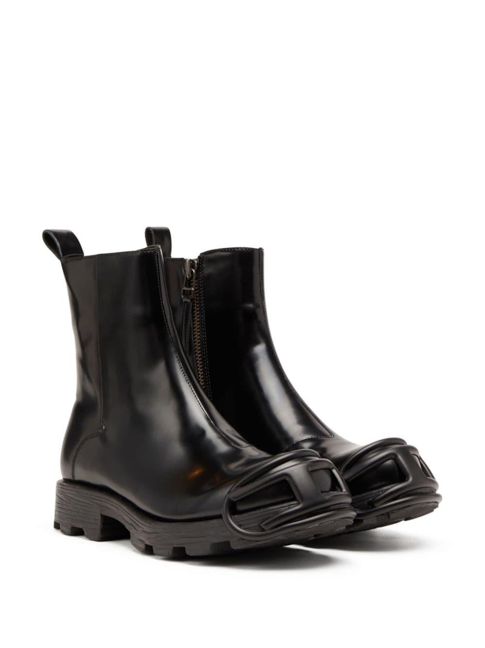 DIESEL D Hammer Zip D Denim Ankle Boots in Black for Men Lyst