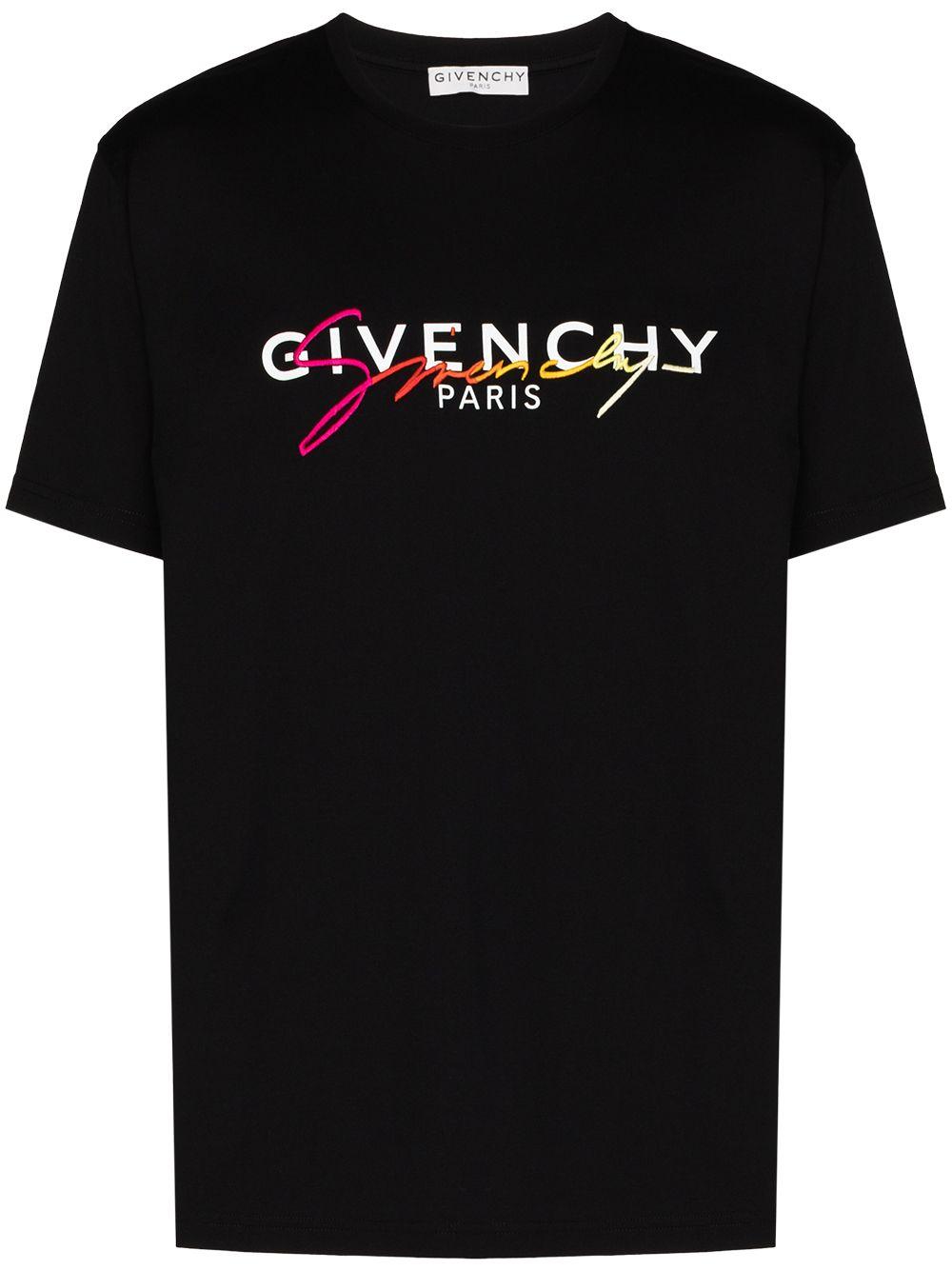 Givenchy Synthetic Logo Print T-shirt in Black for Men - Lyst