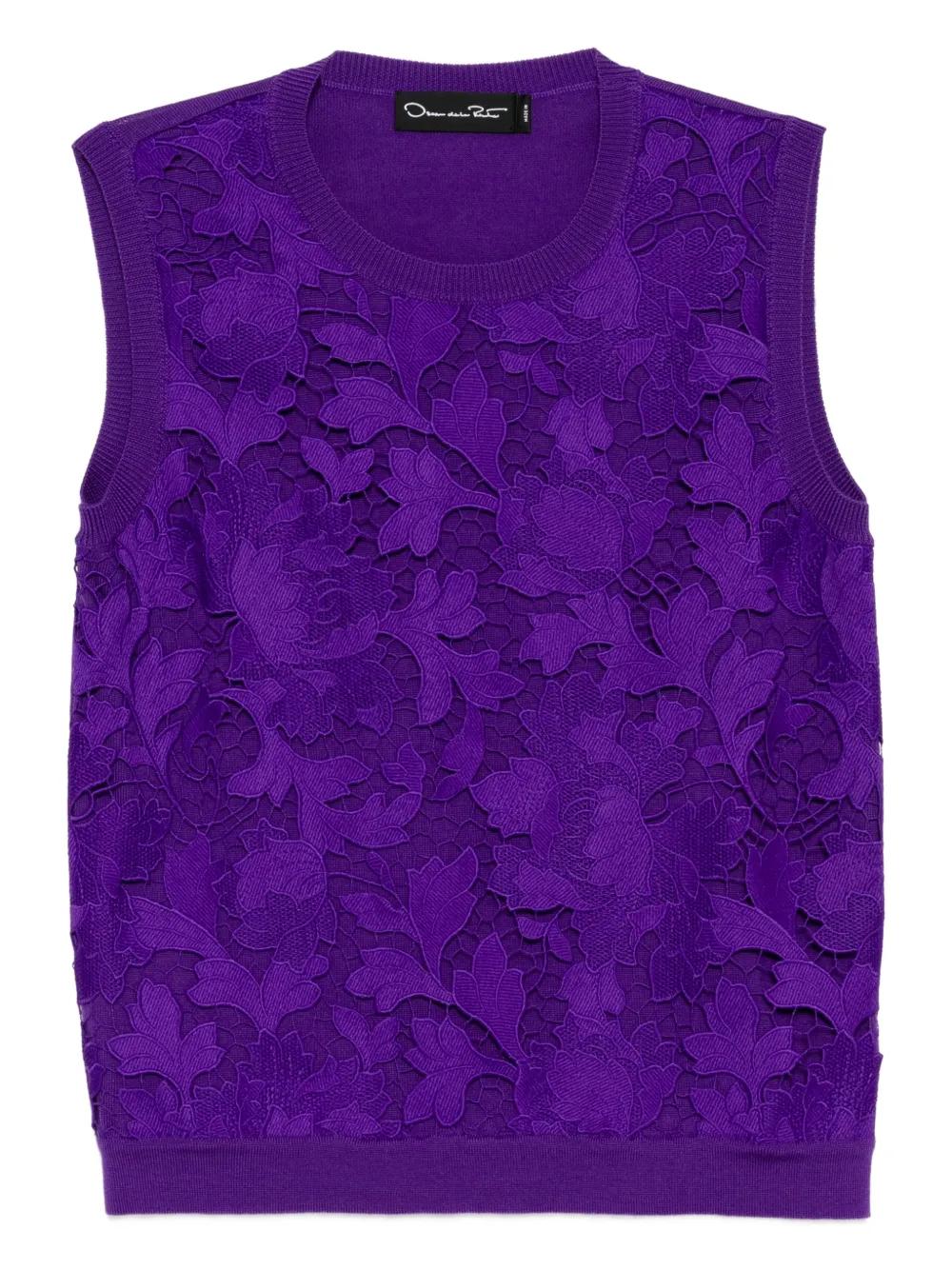 Top Oscar De La Renta - Tricoté Côtes Marine Et Blanc - Tailles XS à M - Stretch - Neuf Avec étiquettes