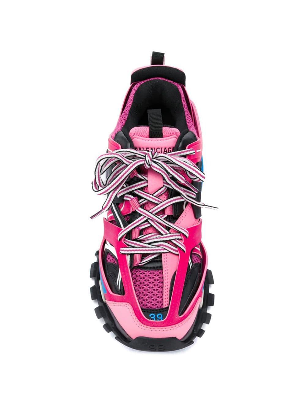 balenciaga pink track sneakers