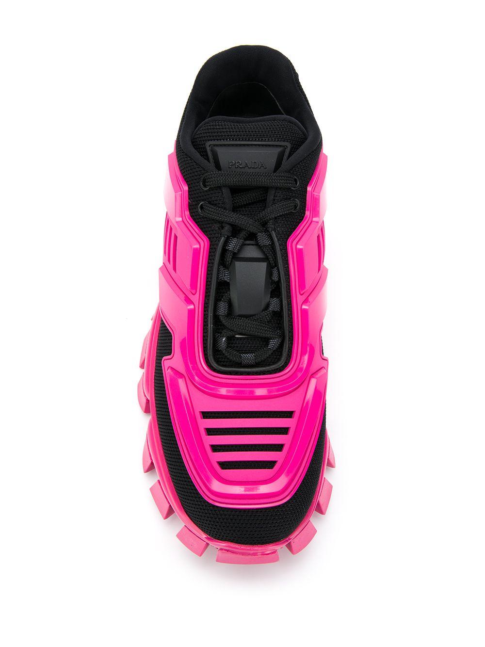 Prada Rubber Cloudburst Thunder Panelled Sneakers in Black,Fuchsia,Pink ( Pink) | Lyst