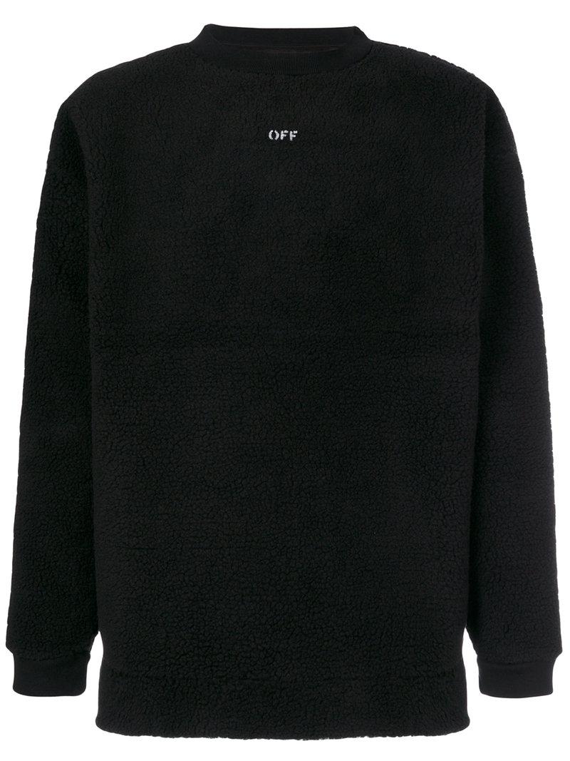 affjedring Allerede løn Off-White c/o Virgil Abloh Cotton 'seeing Things' Sweater in Black for Men  - Lyst