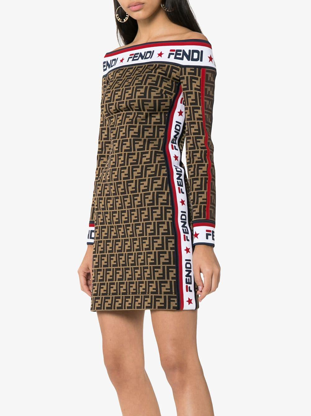Fendi Synthetic Mania Jersey Dress in 