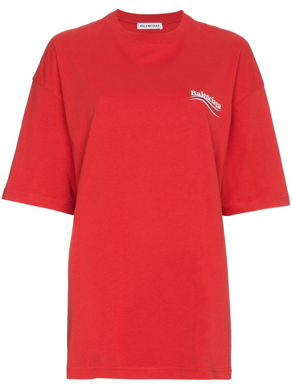 Tシャツ・カットソー Balenciaga Red Cropped T-Shirt Keep Calm Balenciaga Red cropped t-shirt Keep Calm | TheDoubleF