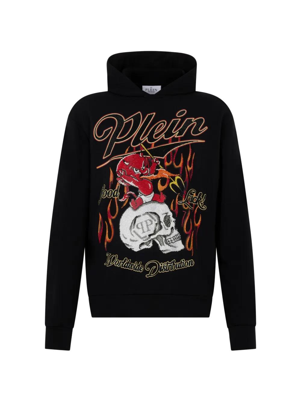 Sweat à Capuche Philipp Plein Crâne Strass - Taille XXL - Occasion Très Bon état
