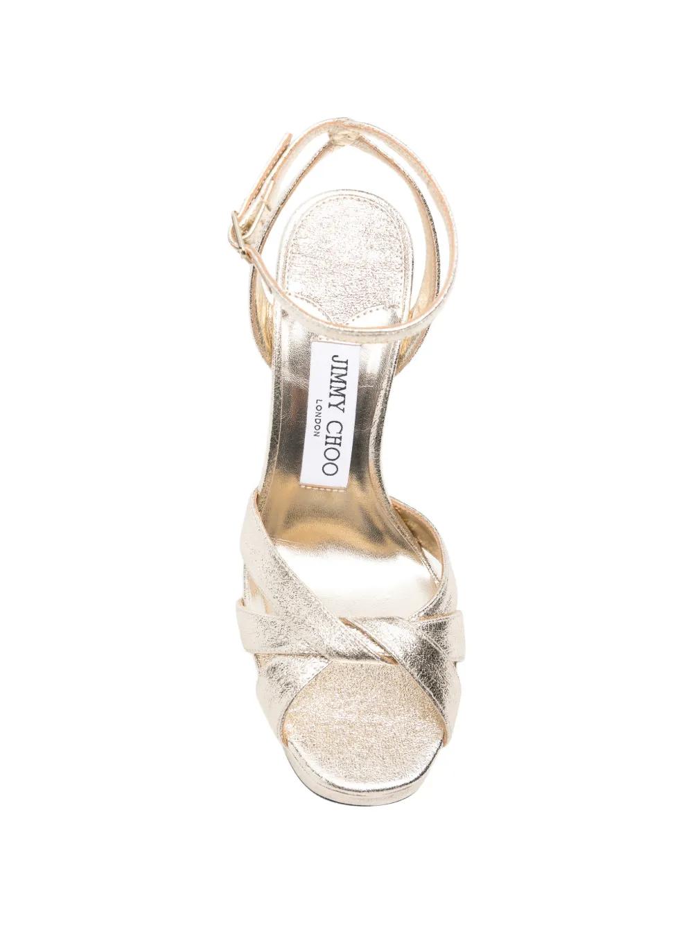 JIMMY CHOO クロスストラップサンダル Jimmy Choo クロスストラップ サンダル ホワイト | Lyst