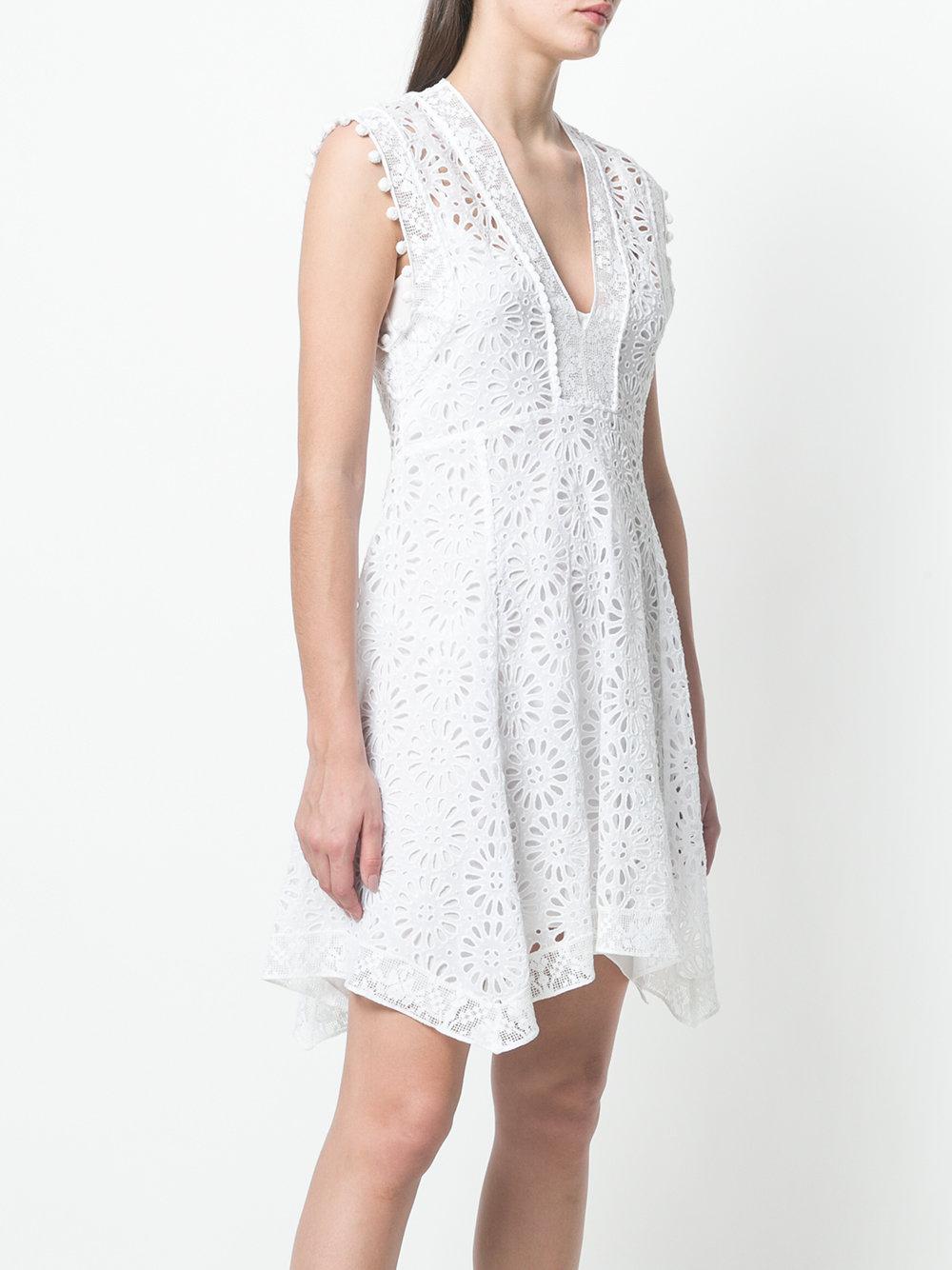 Isabel Marant Cotton Kierra Dress in White - Lyst