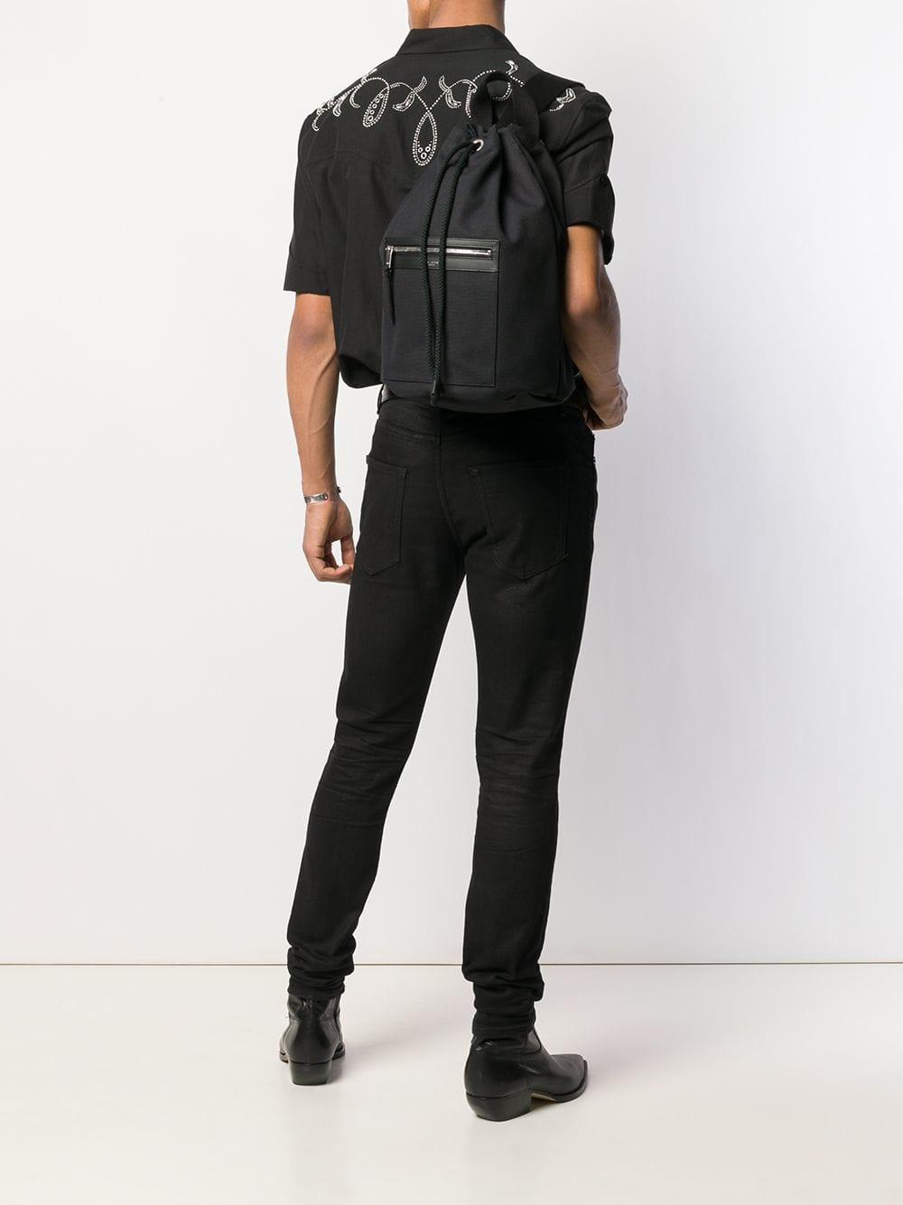 saint laurent drawstring backpack