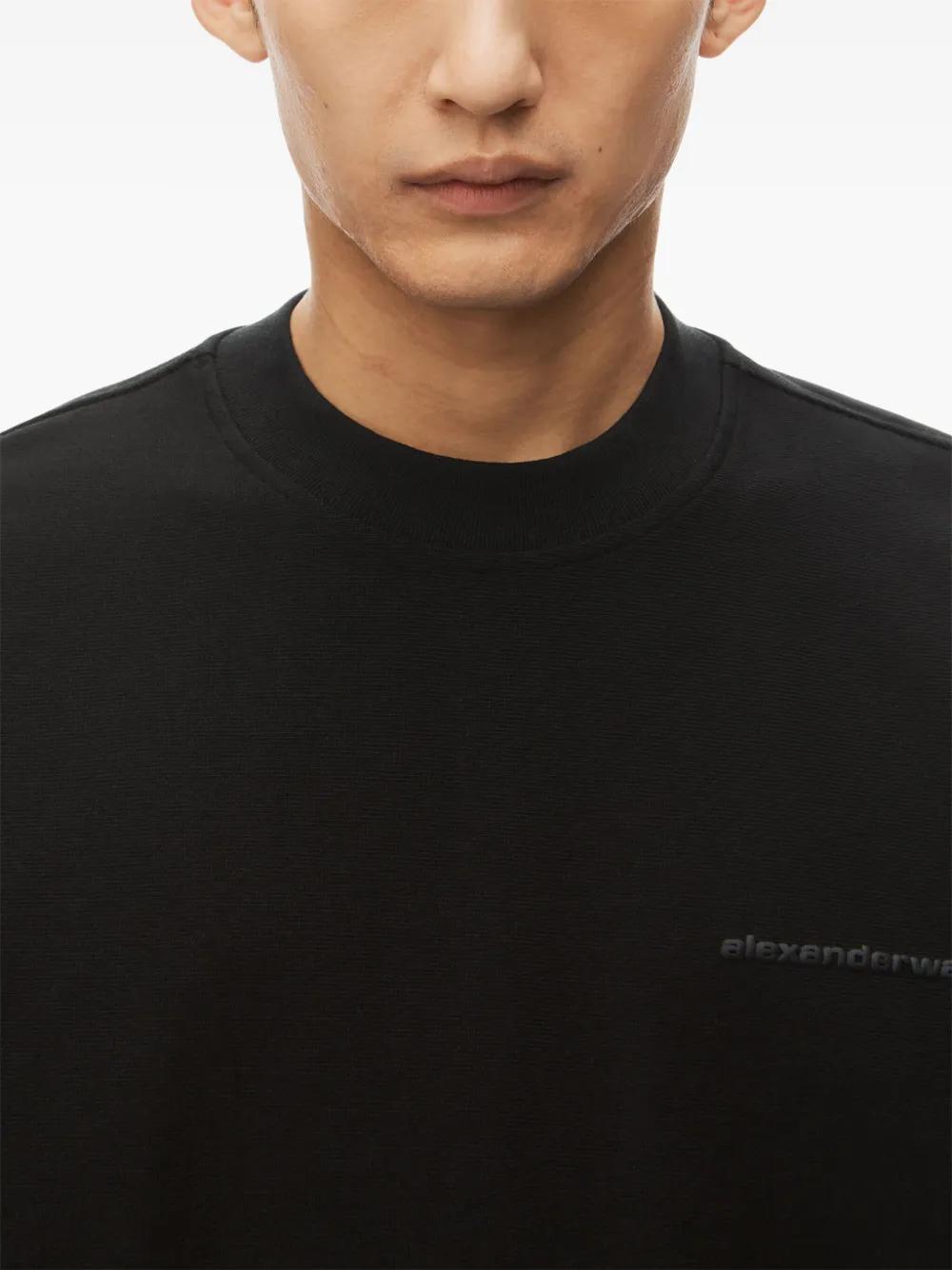 メンズ Alexander Wang パフロゴ オーバーサイズ Tシャツ
