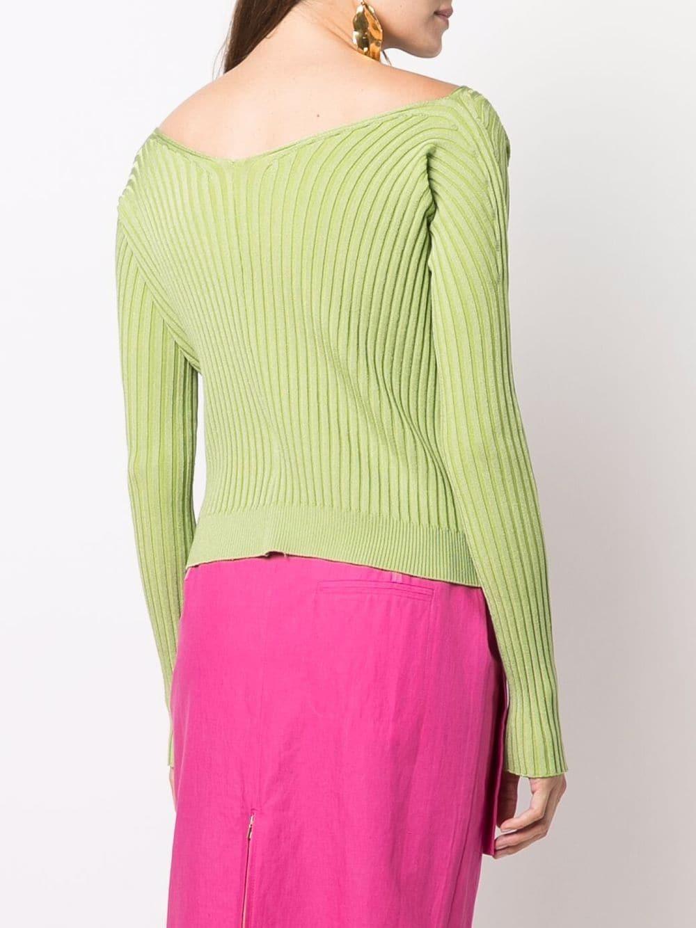 Jacquemus Logo-charm Open Cardigan in Green Lyst