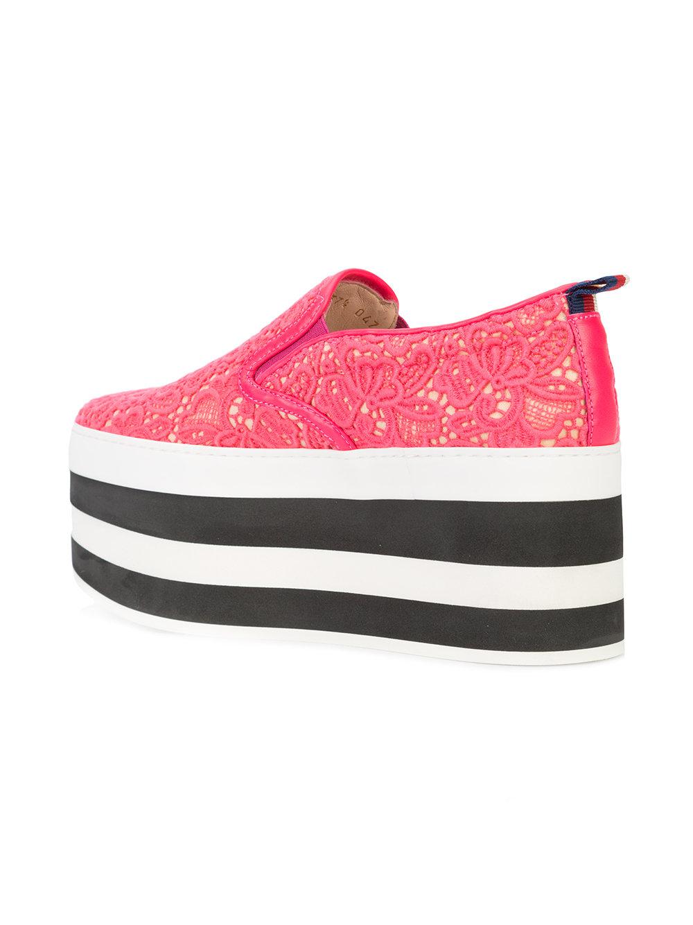 gucci lace platform sneakers