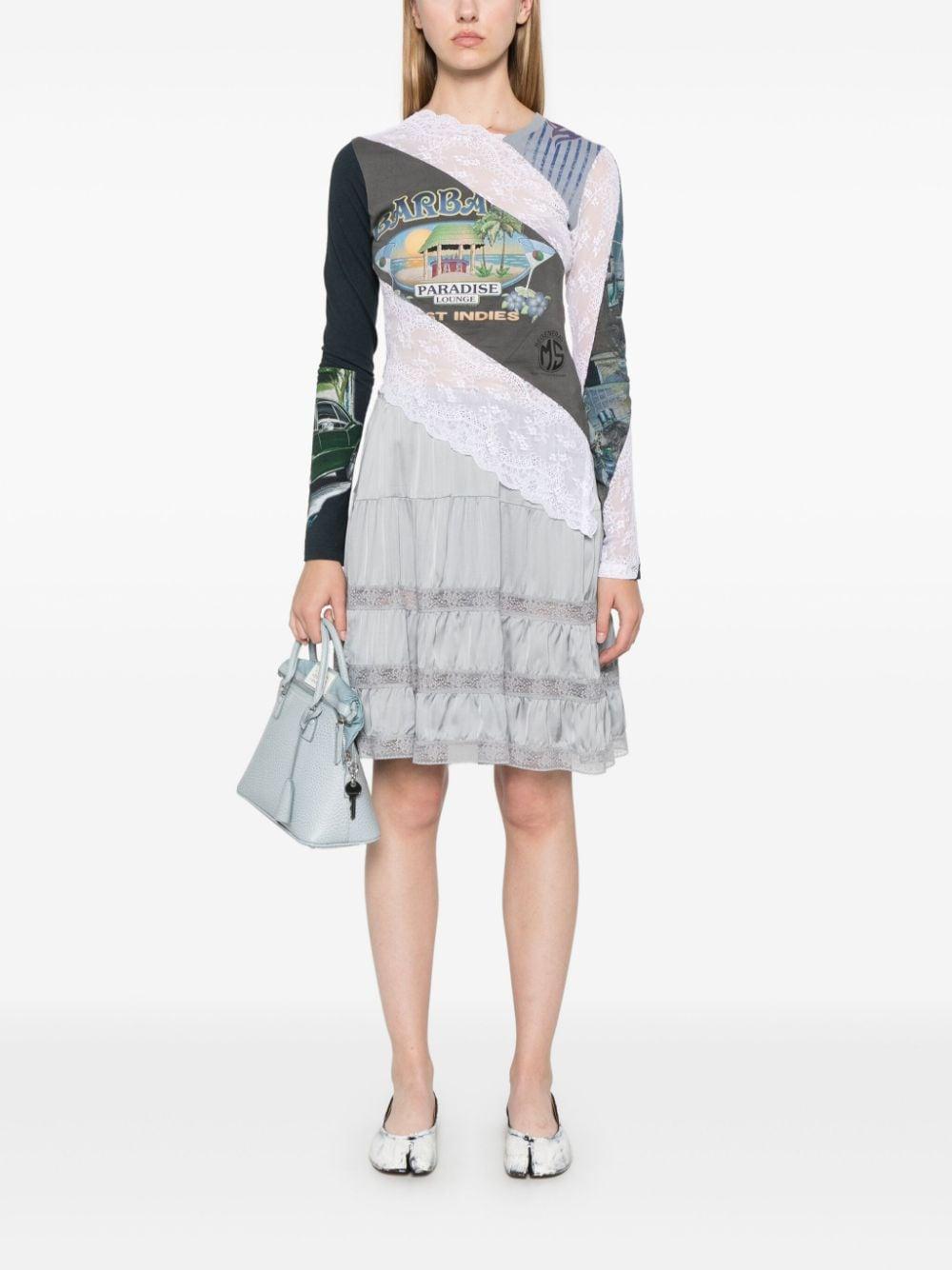 GIMAGUAS Cielo Mini Skirt in Gray | Lyst