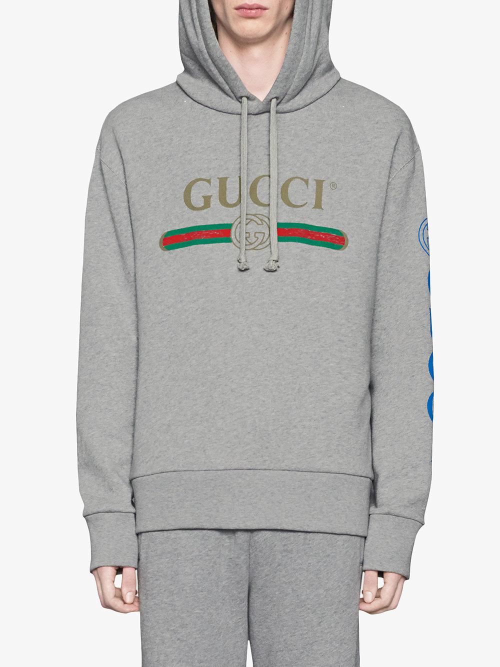 gucci sweatshirt grey