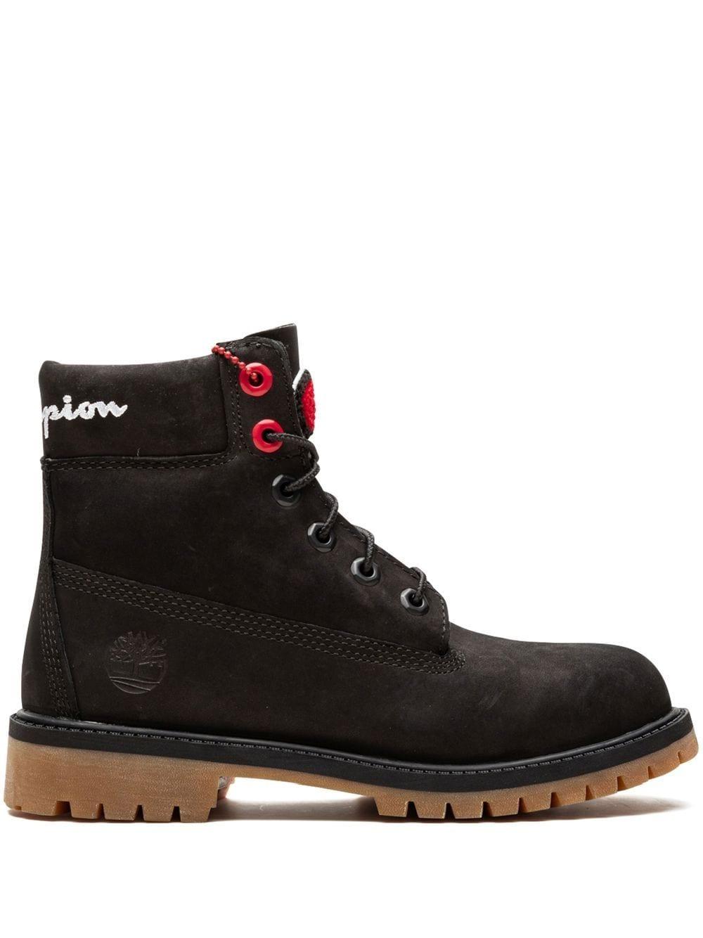 Timberland X Champion Lace-up Boots in Black for Men | Lyst