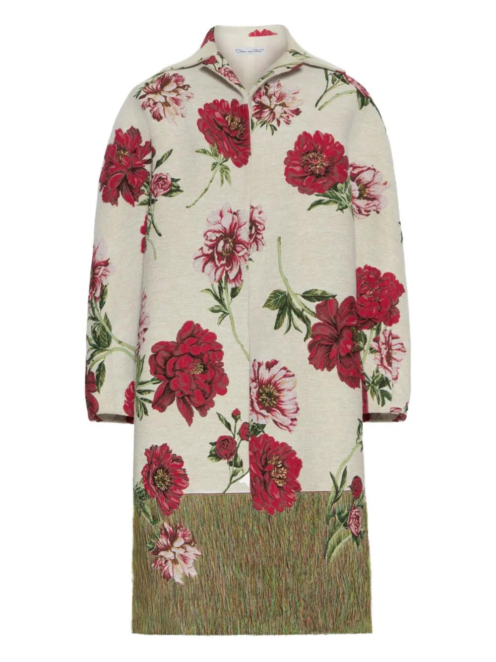 【OSCAR DE LA RENTA】コート OSCAR DE LA RENTA Belted ombré tulle trench coat | NET-A-PORTER