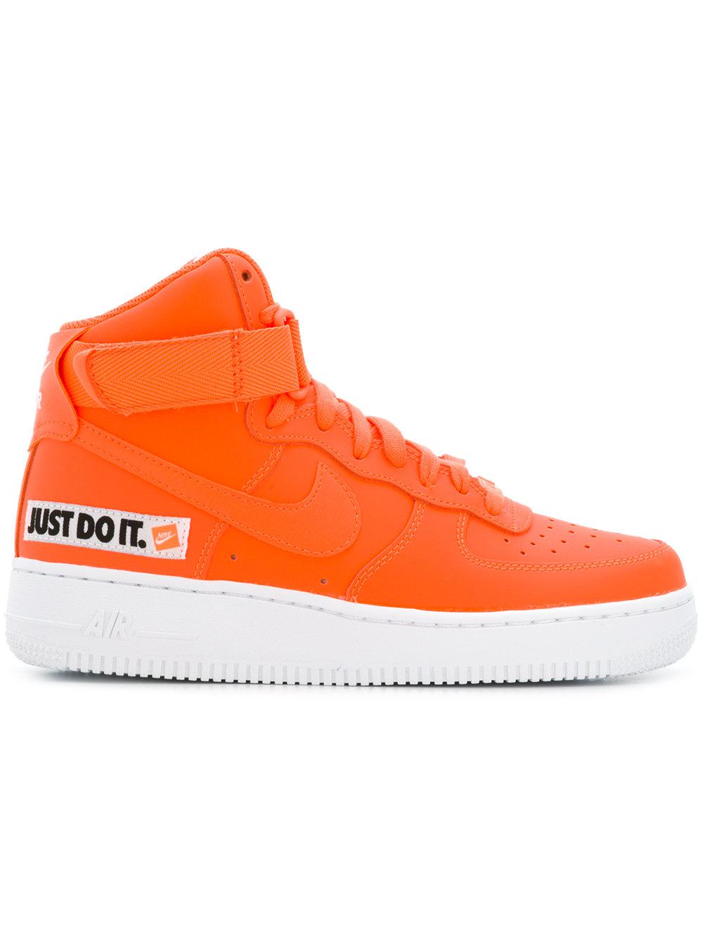 Nike Air Force 1 High Top Sneaker in Yellow & Orange (Orange) - Lyst