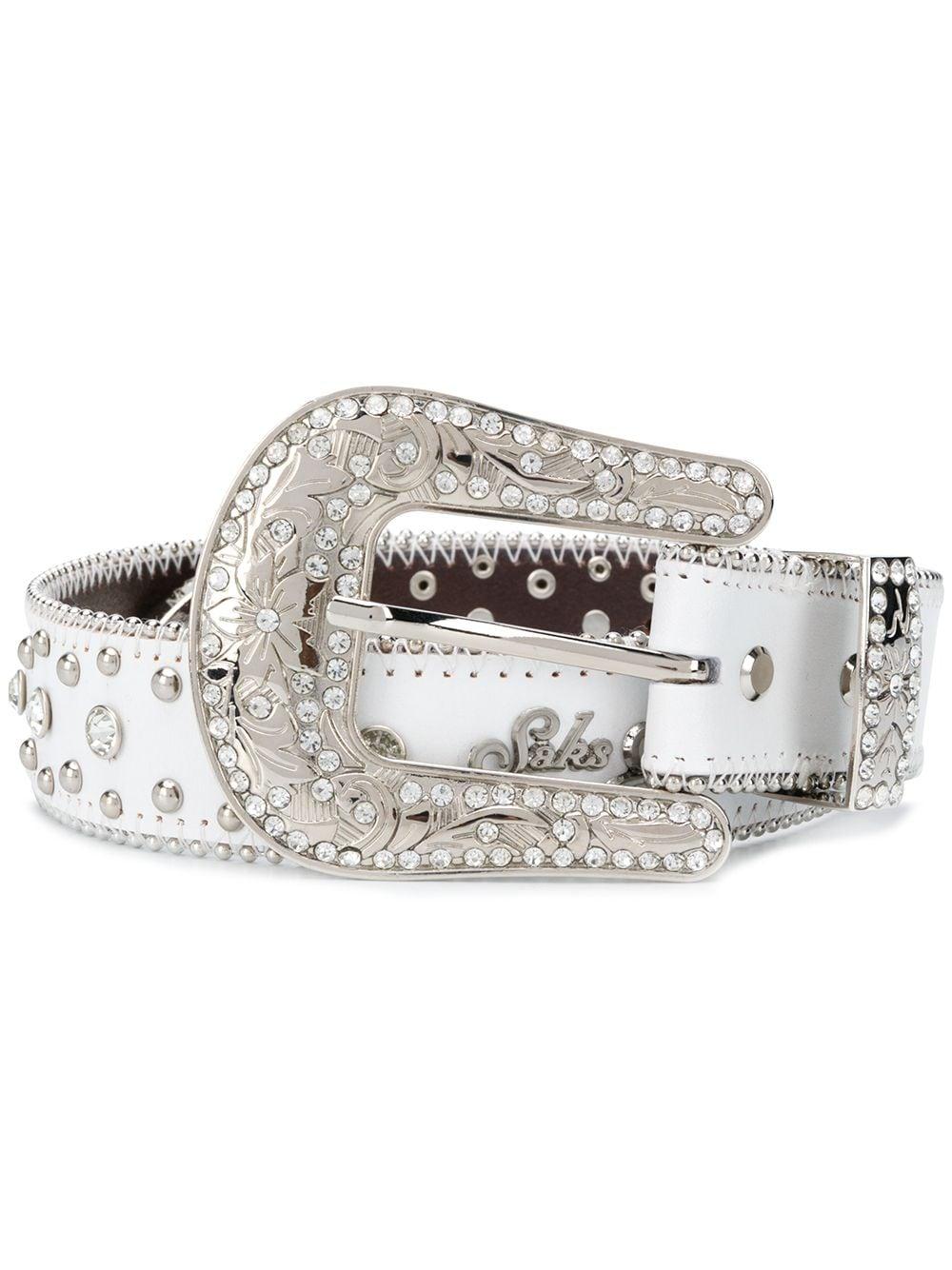rhinestone studded belt
