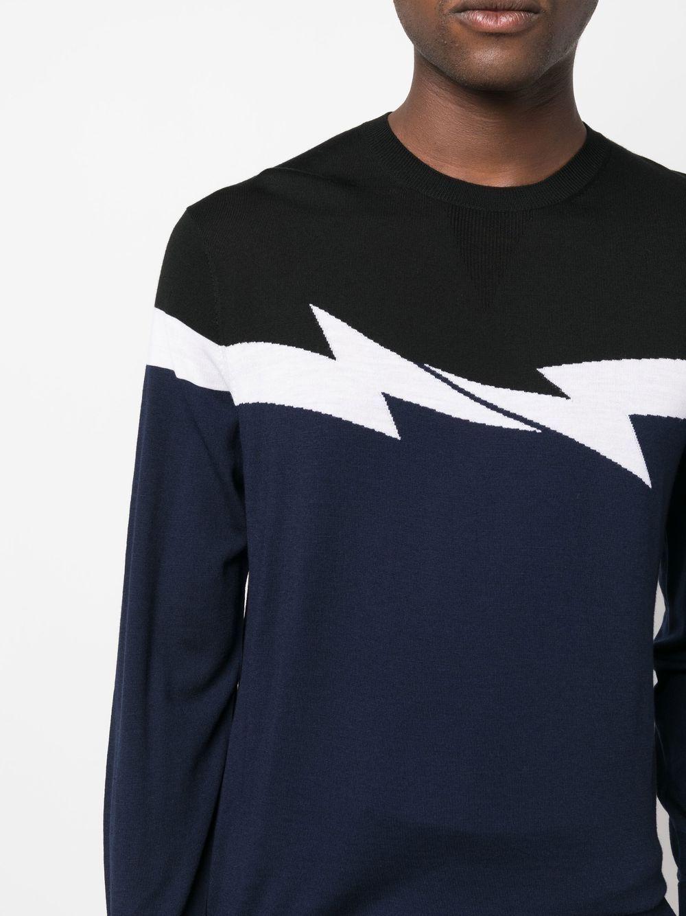 Neil Barrett Wool Colour-block Print 