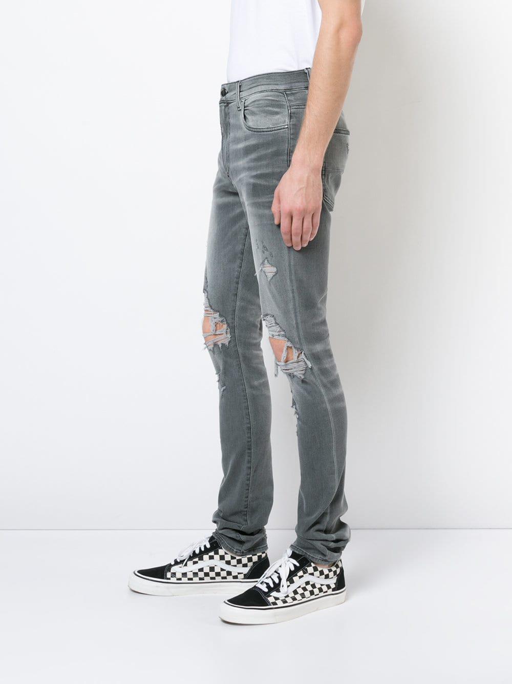 Amiri Thrasher Jeans Gray for Men | Lyst