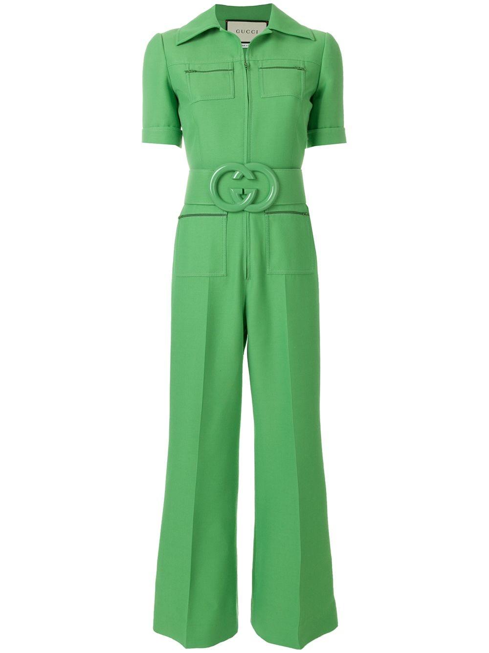 I Didnt Know I Needed a Green Gucci Jumpsuit Until I Saw Rowan Blanchard  in One  Fashionista