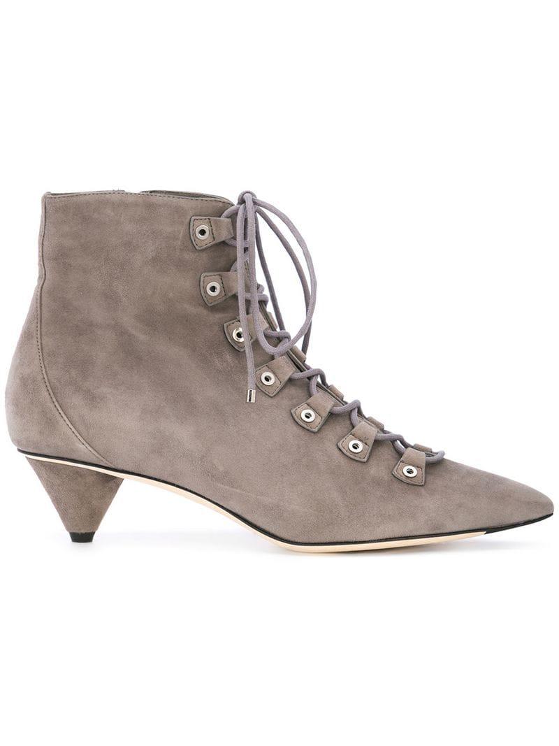 Jimmy Choo Maura Sue Boots in Grey (Gray) Lyst
