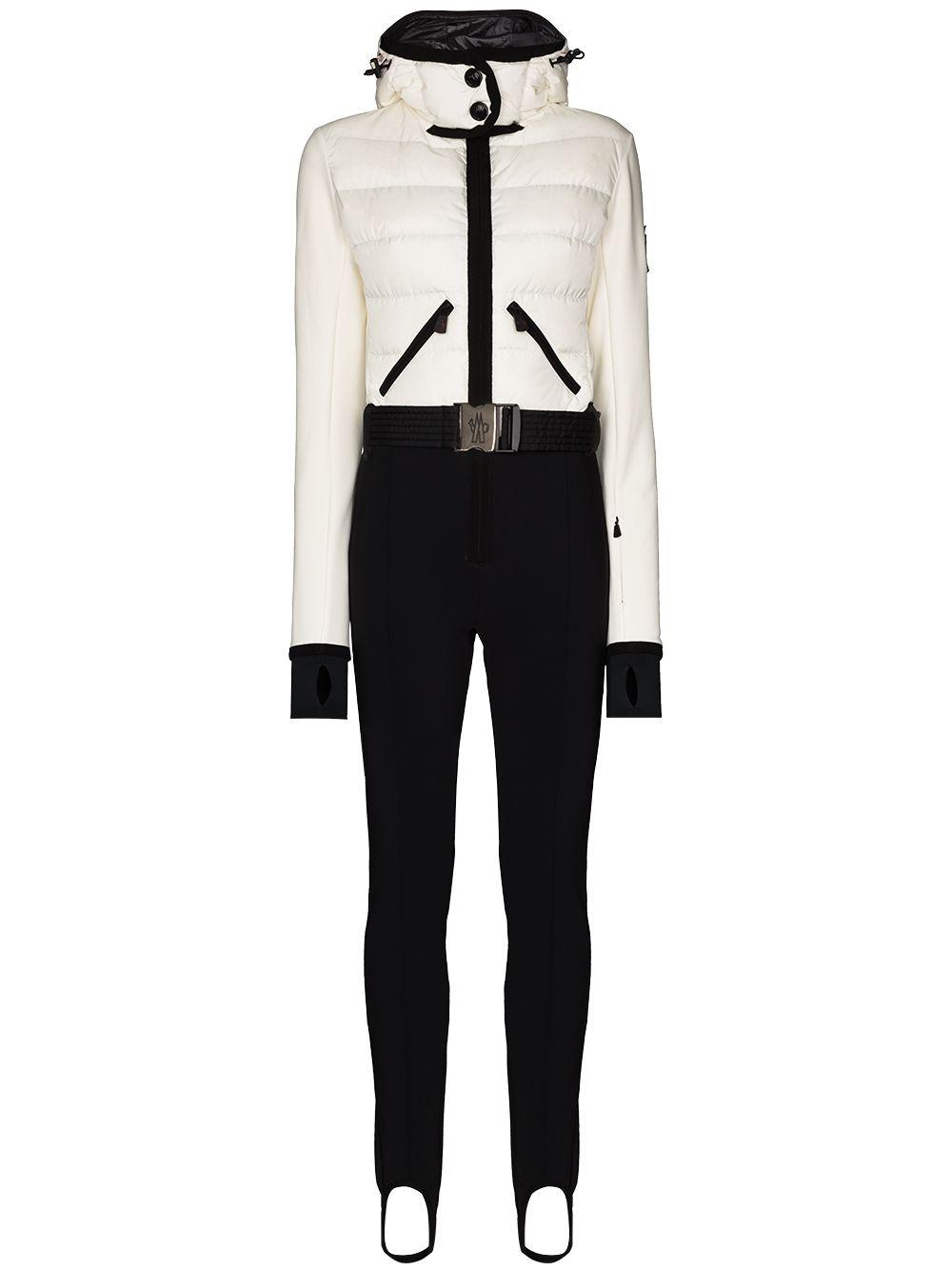 3 MONCLER GRENOBLE One-piece Padded Ski Suit in White | Lyst