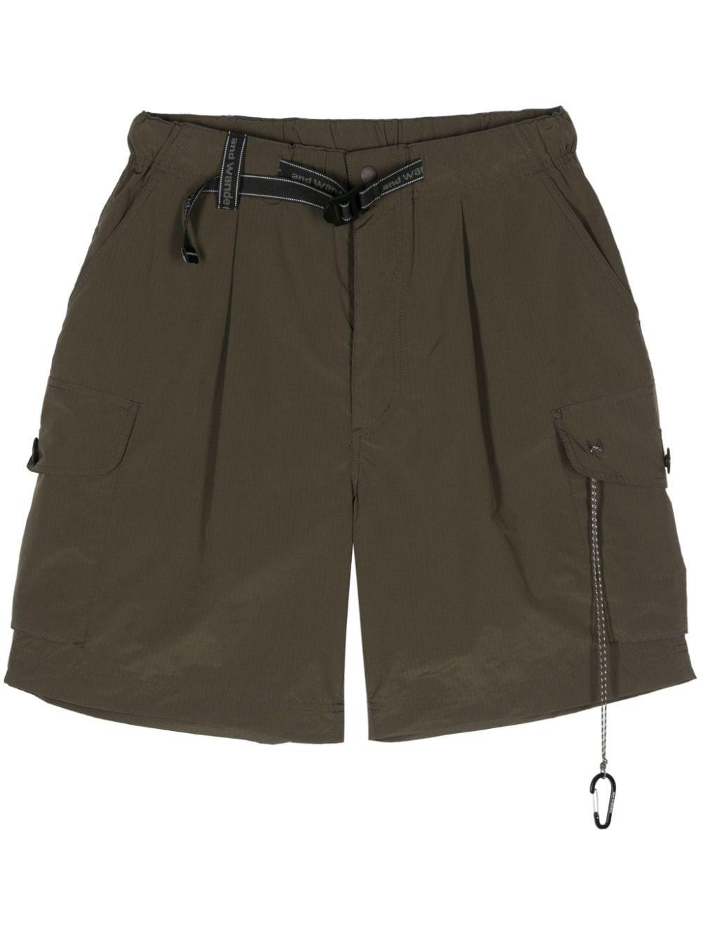 and Wander ripstop cargo shorts - Black