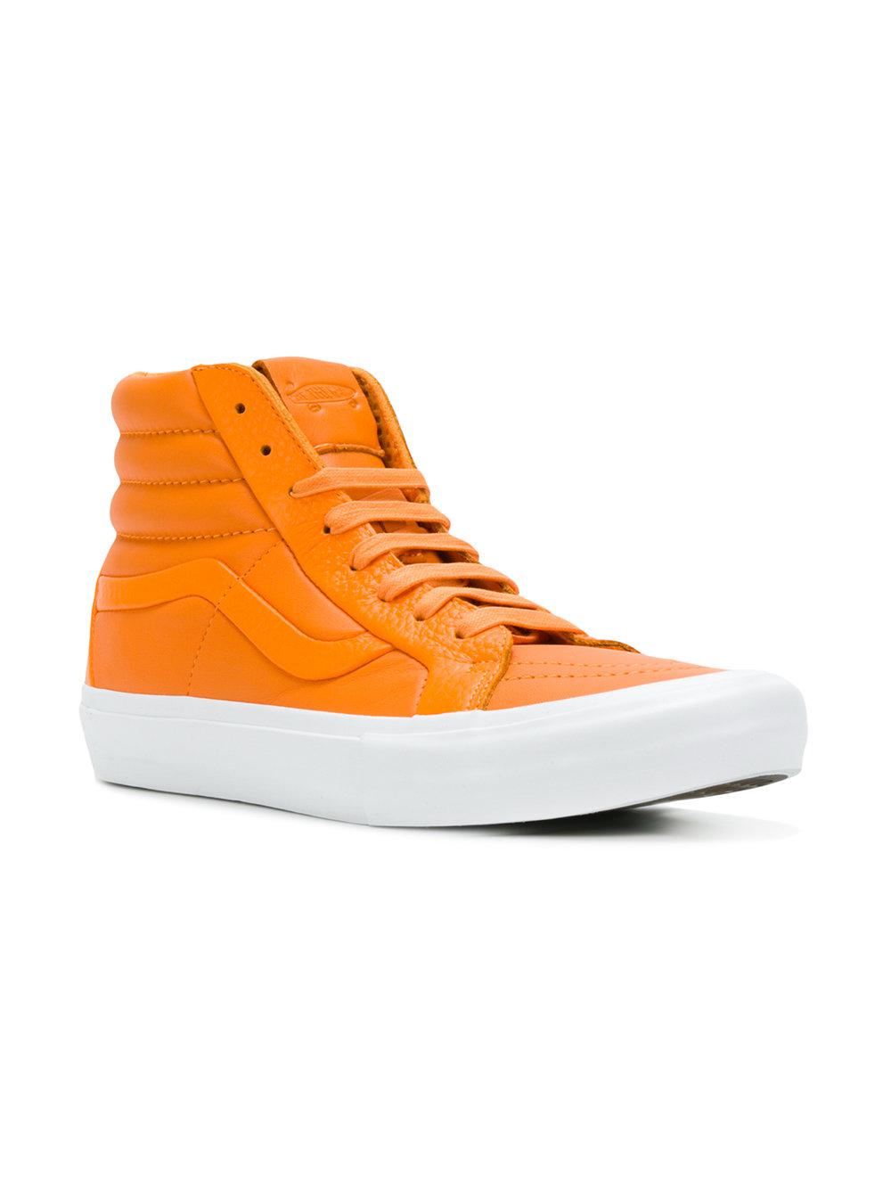 vans orange high tops