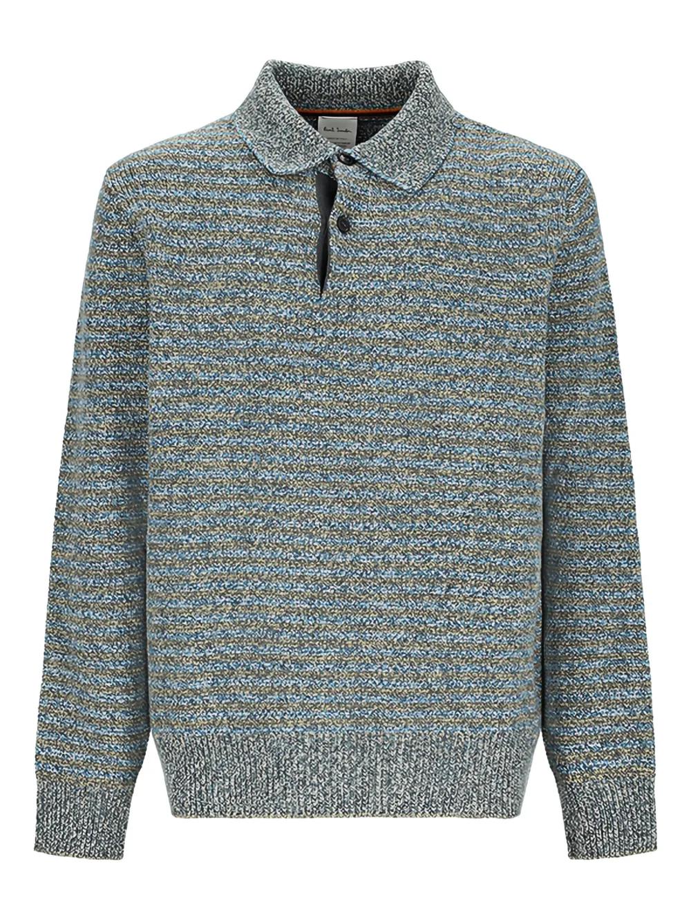 Pull Paul Smith Homme Taille M - Gris, Col V, En Coton Et Cachemire, Occasion Très Bon état