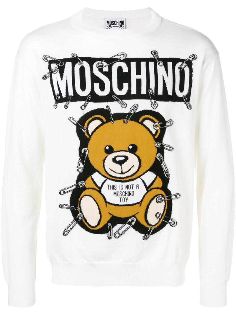moschino bear sweater