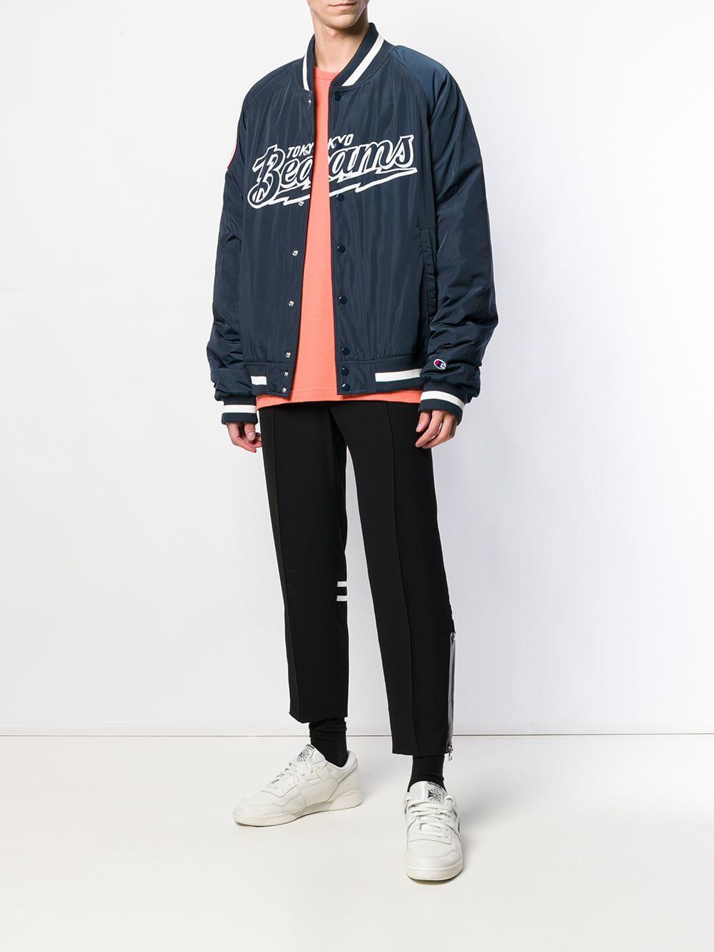 champion white bomber jacket