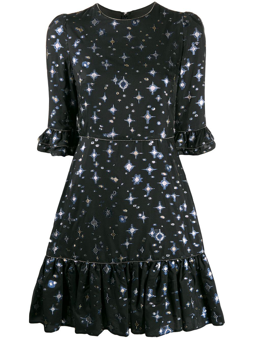 Mary Katrantzou Silk Millais Short Dress Black Metallic - Save 22% - Lyst