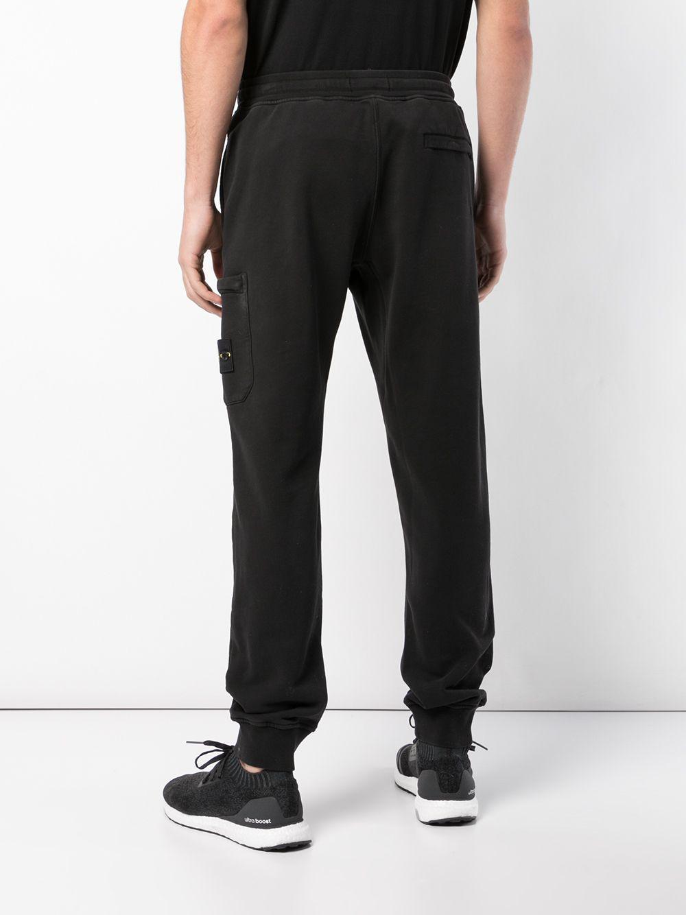 Stone Island Tapered Sweatpants in Black for Men - Lyst