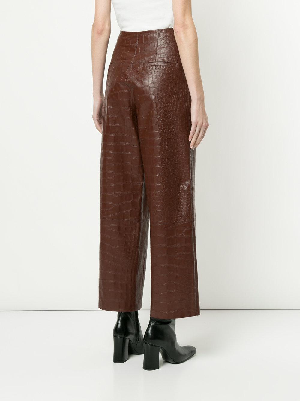 Nanushka Crocodile Embossed Faux 