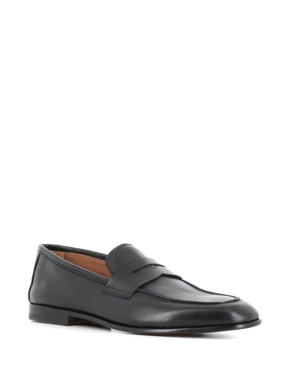 Antonio Maurizi Penny-Strap Leather Loafers in White for Men  display picture 3