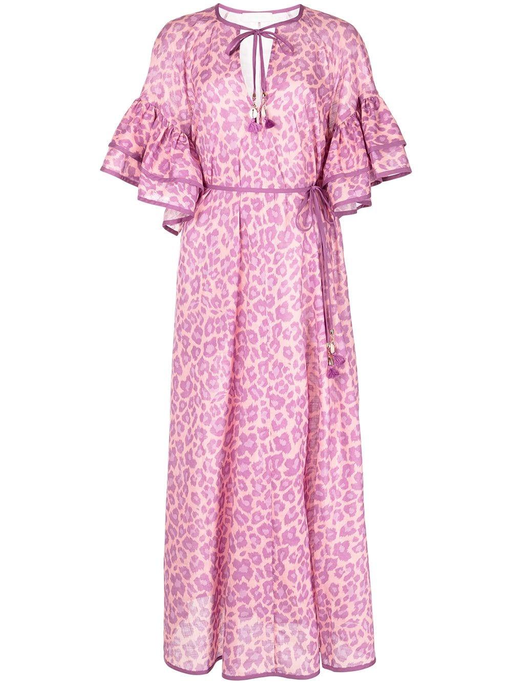 Wallis pink clearance leopard print dress
