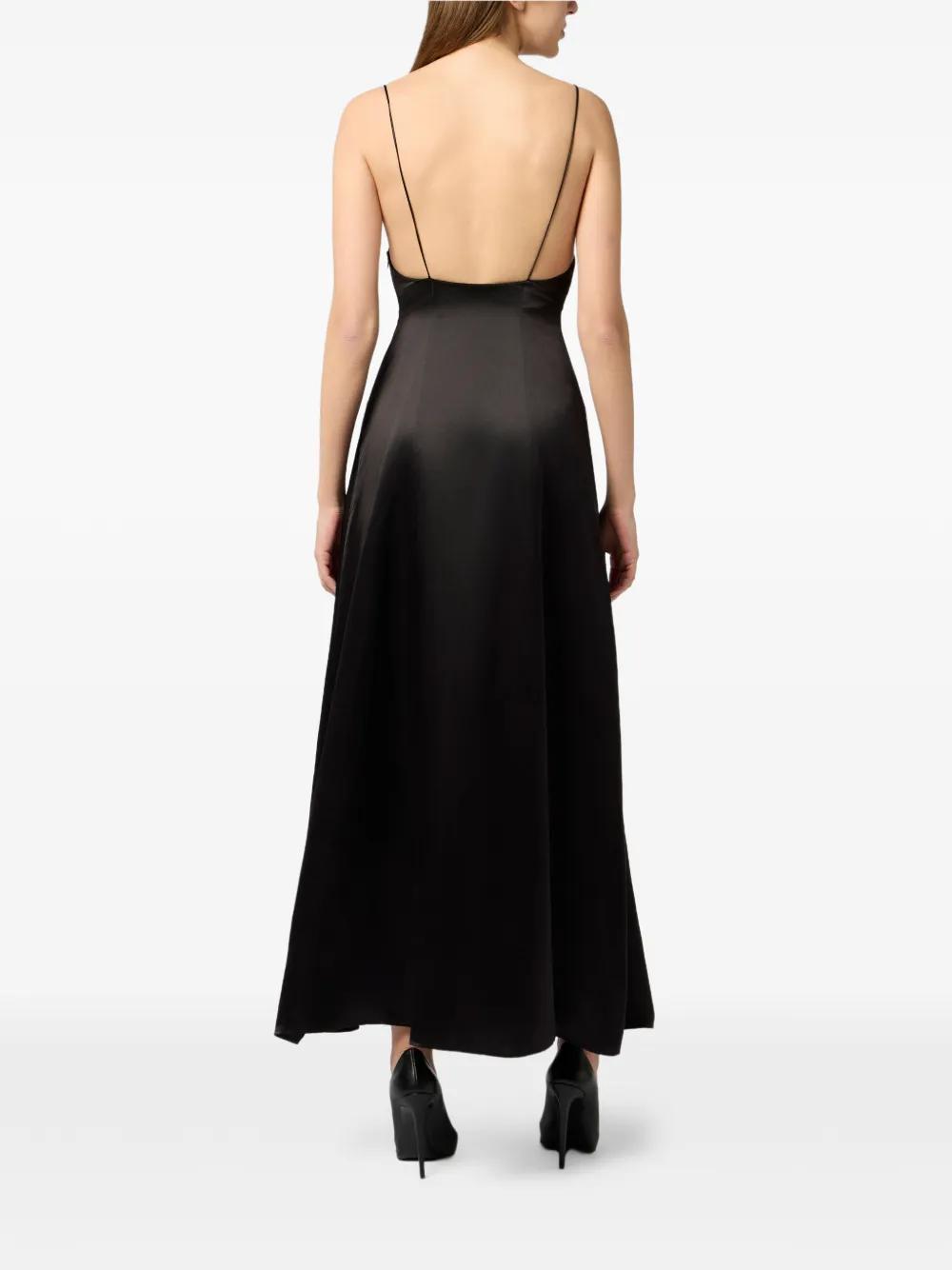 tie front black dress Shop Philipp Plein Kids Dress