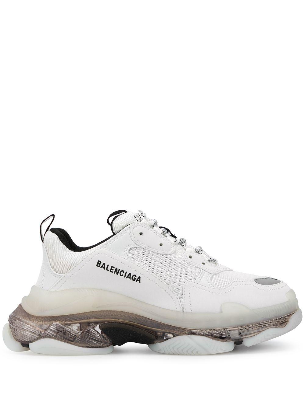 balenciaga triple s men white