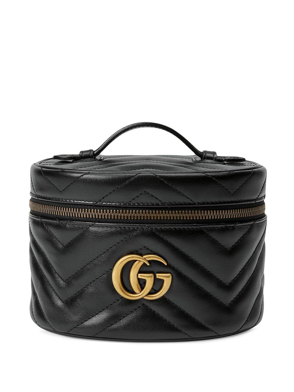 Gucci Leather gg Cosmetic Case in Black Lyst