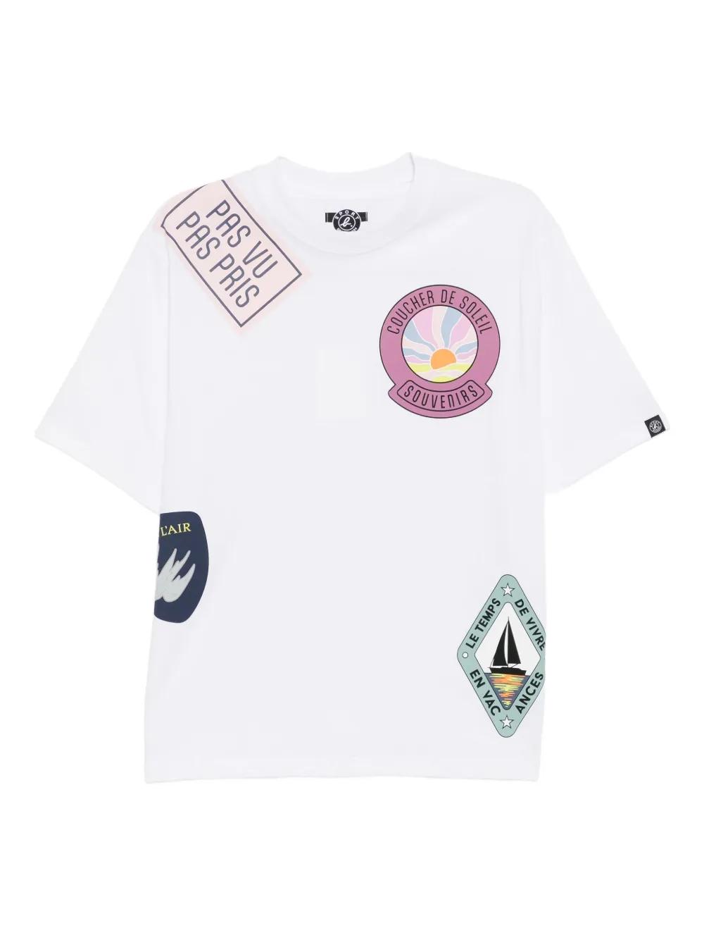 SPORT b. by agnès b. Graphic-Print T-Shirt in White for Men | Lyst