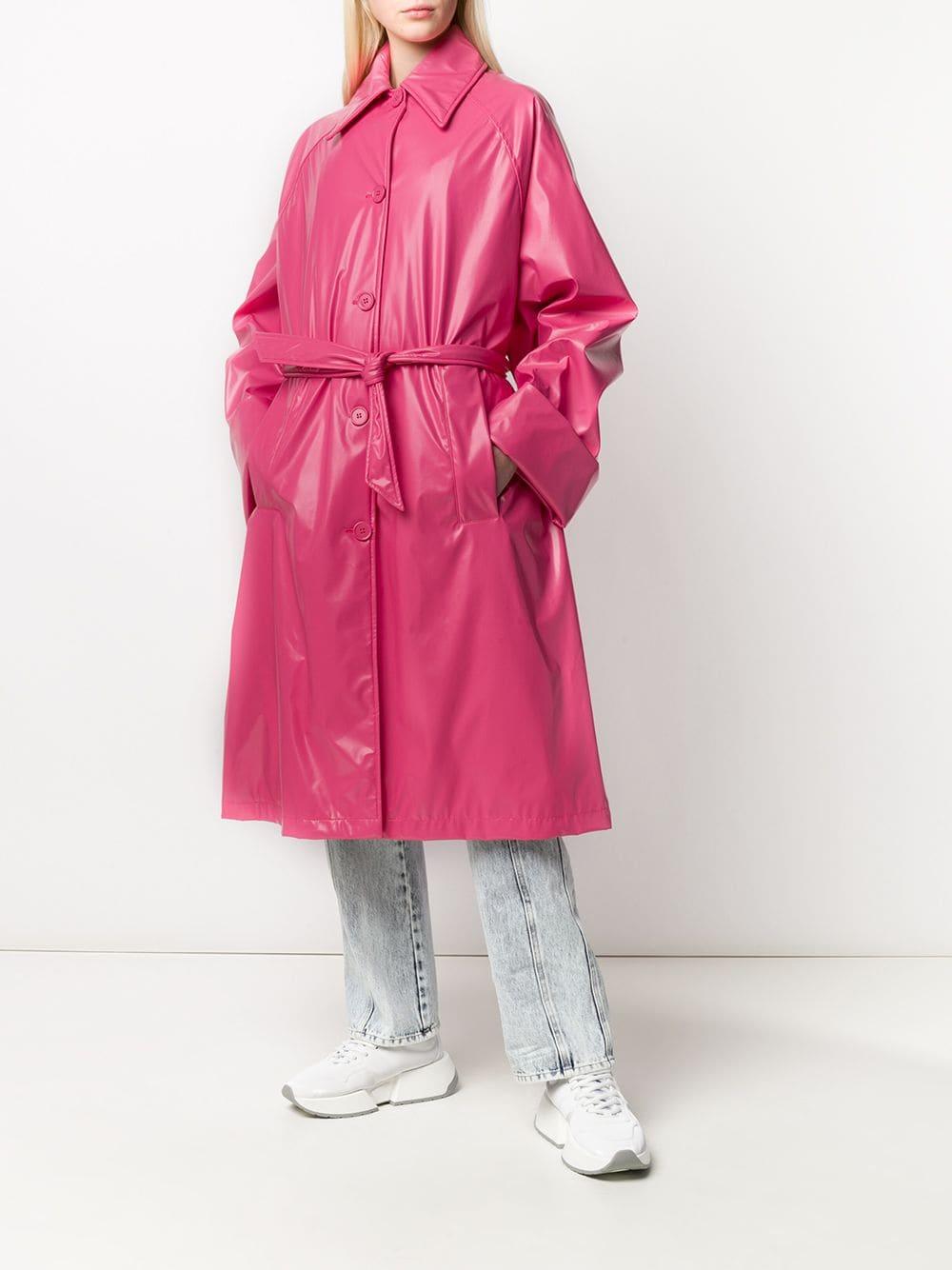 MM6 by Maison Martin Margiela Synthetic Trench Coat in Pink - Lyst