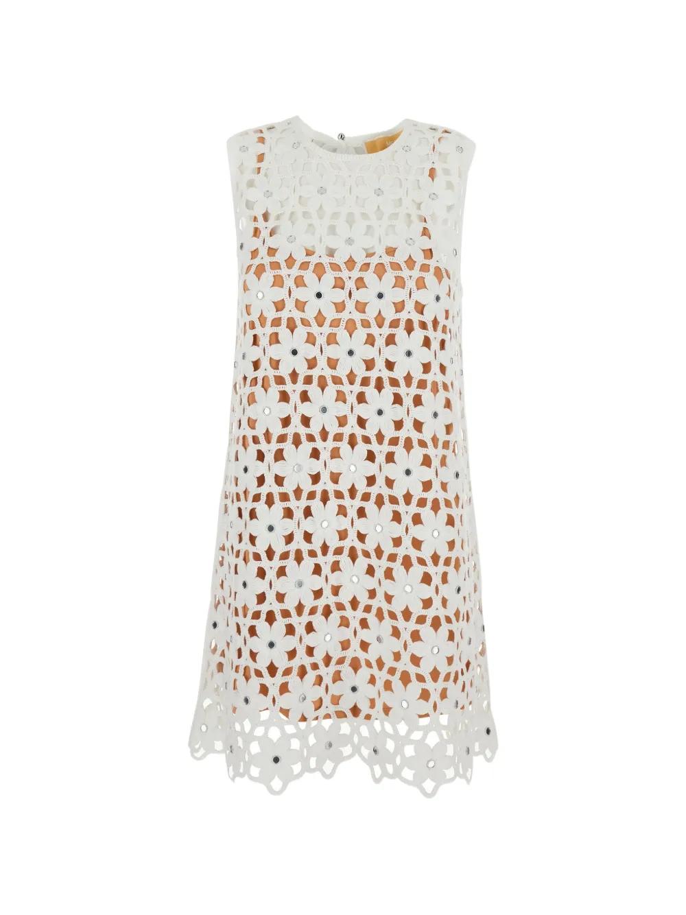 michael kors floral applique lace dress MICHAEL Michael Kors | Dresses | Michael Michael Korsfloral Appliqu Lace Cotton Dress Nwot