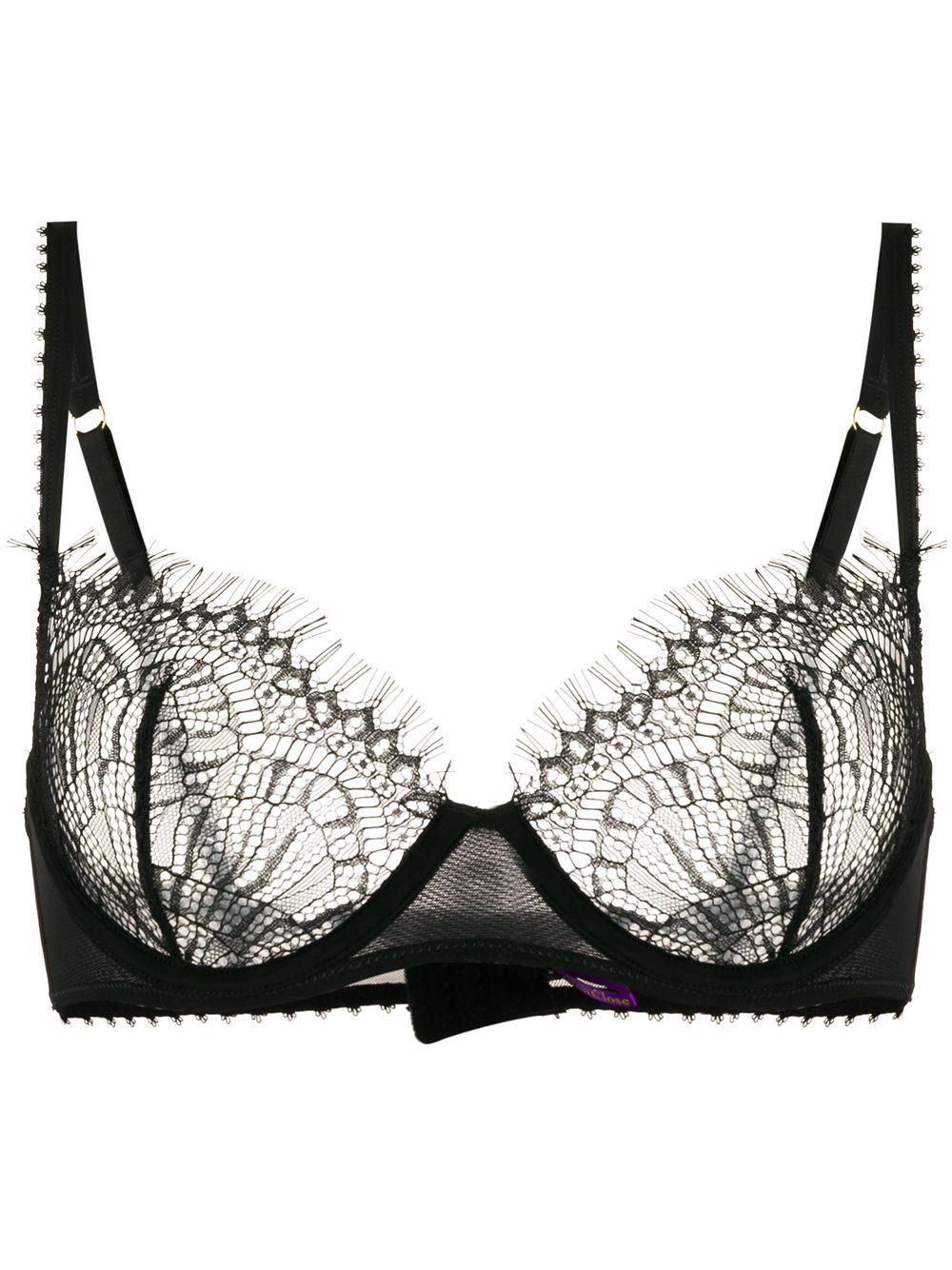 Maison Close Lace Cup Underwired Bra in Black - Lyst