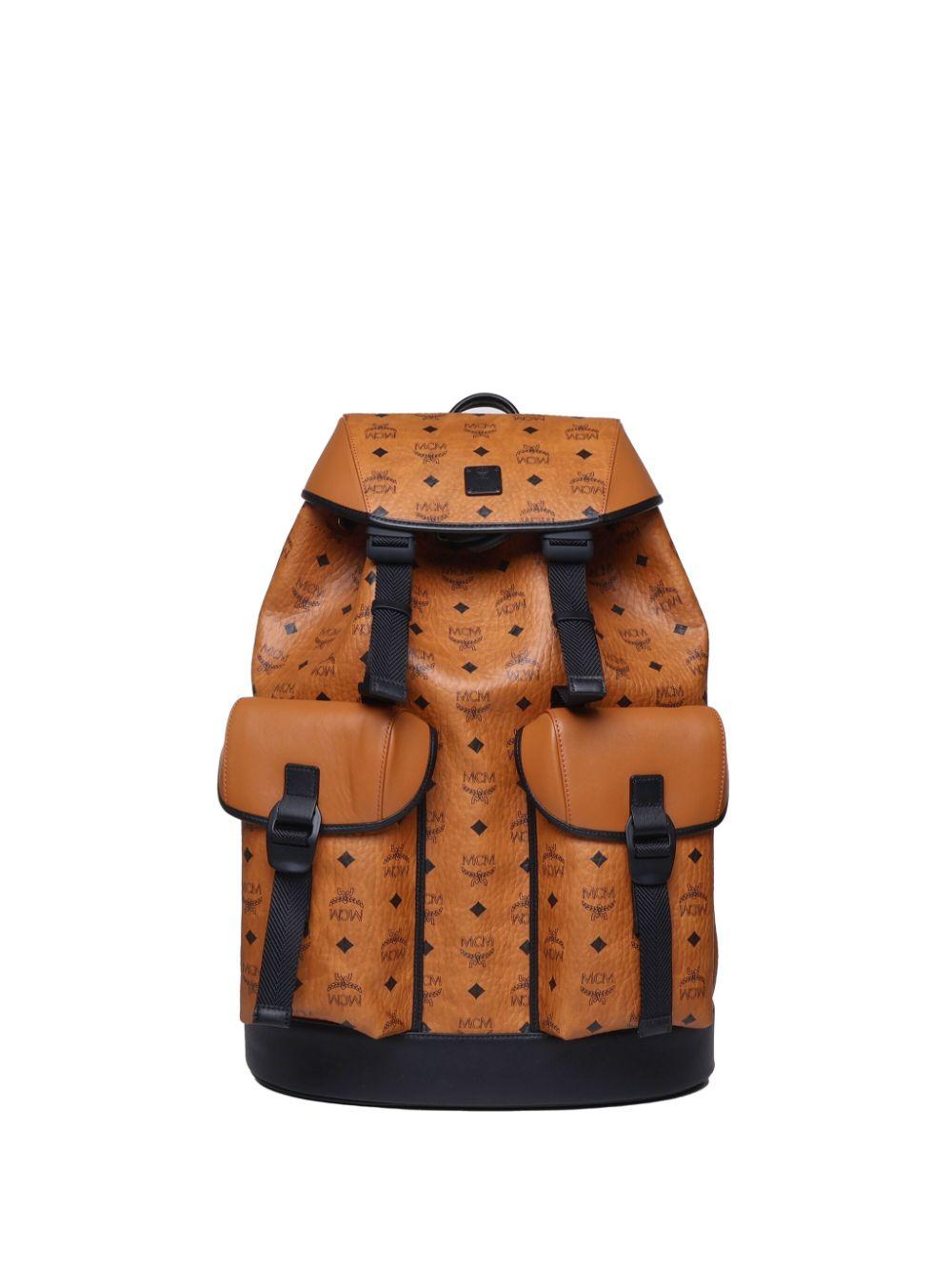 MCM Brandenburg Backpack in Orange for Men Lyst UK